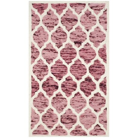 Safavieh Himalaya Small Rectangle Area Rug, Red and Ivory - 3 x 5 ft. HIM121B-3